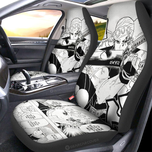 Tengen Uzui Car Seat Covers Custom Kimetsu No Yaiba Manga Car Accessories - Gearcarcover - 2