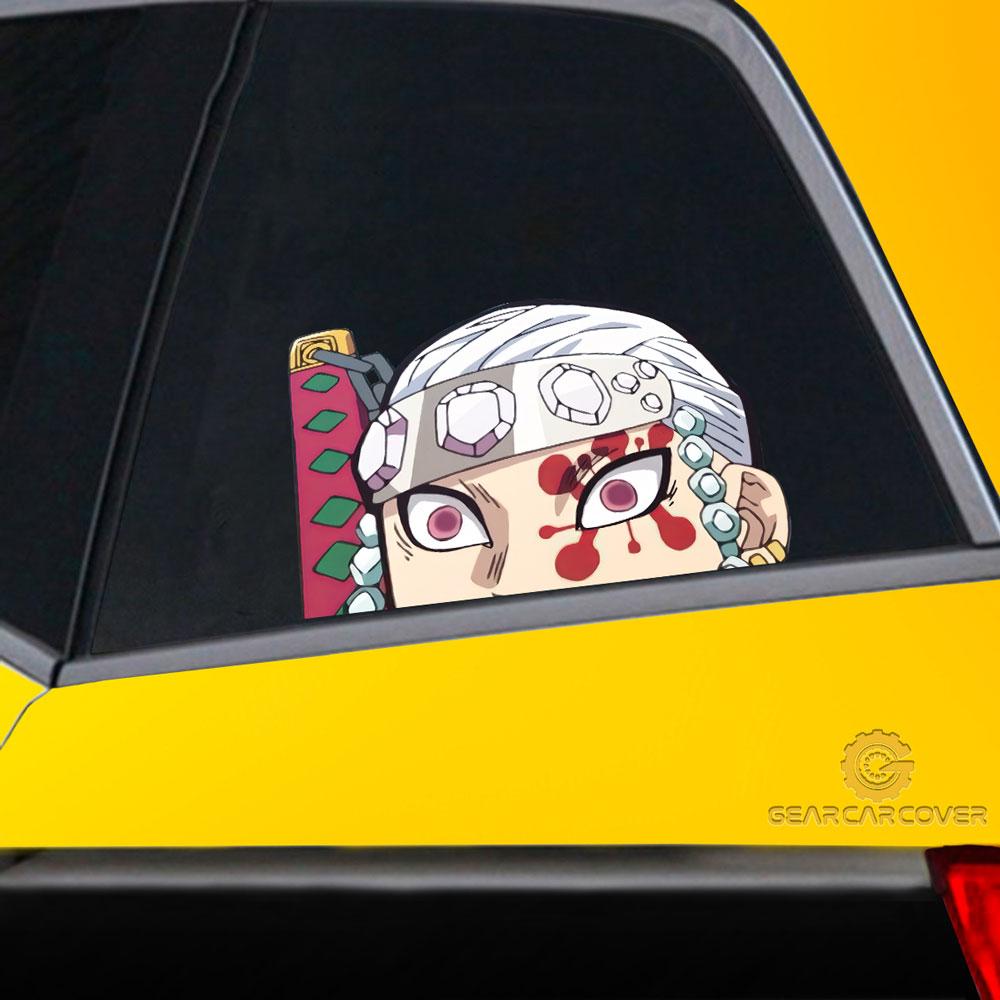 Tengen Uzui Car Sticker Custom Demon Slayer Anime Car Accessories - Gearcarcover - 2