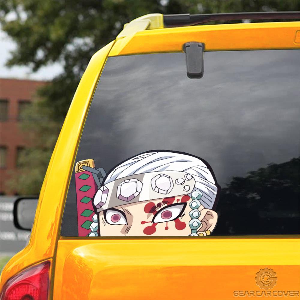 Tengen Uzui Car Sticker Custom Demon Slayer Anime Car Accessories - Gearcarcover - 3