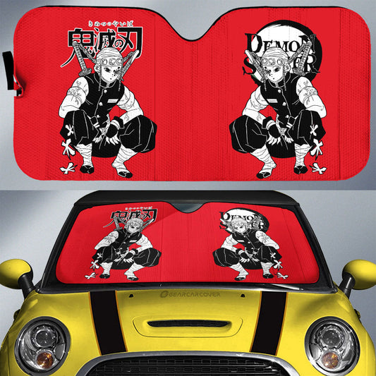 Tengen Uzui Car Sunshade Custom Demon Slayer Anime Car Accessories Manga Style For Fans - Gearcarcover - 1