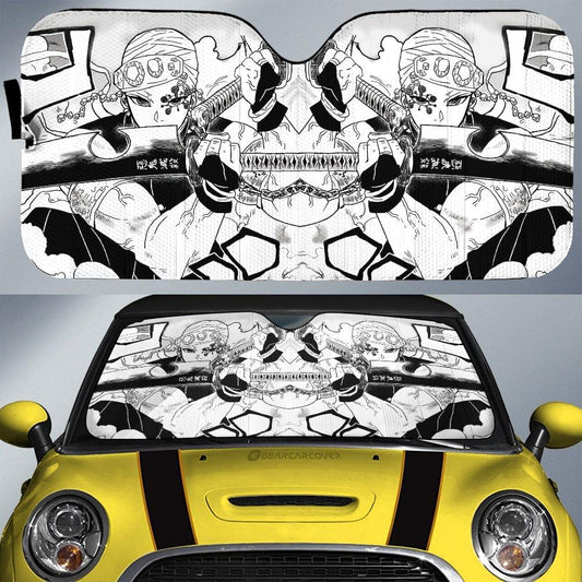 Tengen Uzui Car Sunshade Custom Kimetsu No Yaiba Manga Car Accessories - Gearcarcover - 1