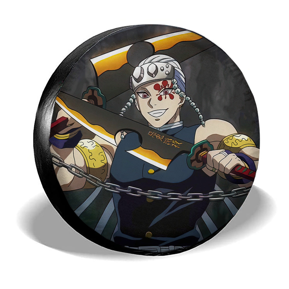 Tengen Uzui Spare Tire Cover Custom Demon Slayer Anime Car Accessoriess - Gearcarcover - 2