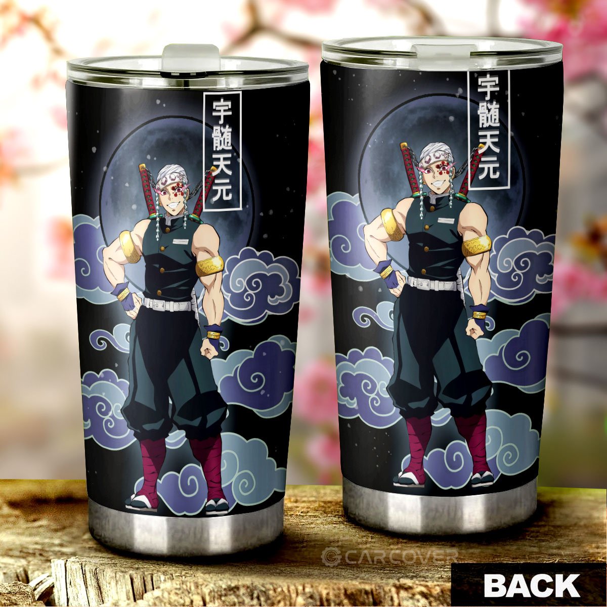 Tengen Uzui Tumbler Cup Custom Anime Demon Slayer Car Interior Accessories - Gearcarcover - 3