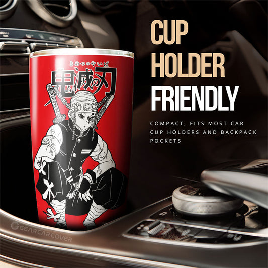 Tengen Uzui Tumbler Cup Custom Demon Slayer Anime Car Accessories Manga Style For Fans - Gearcarcover - 2