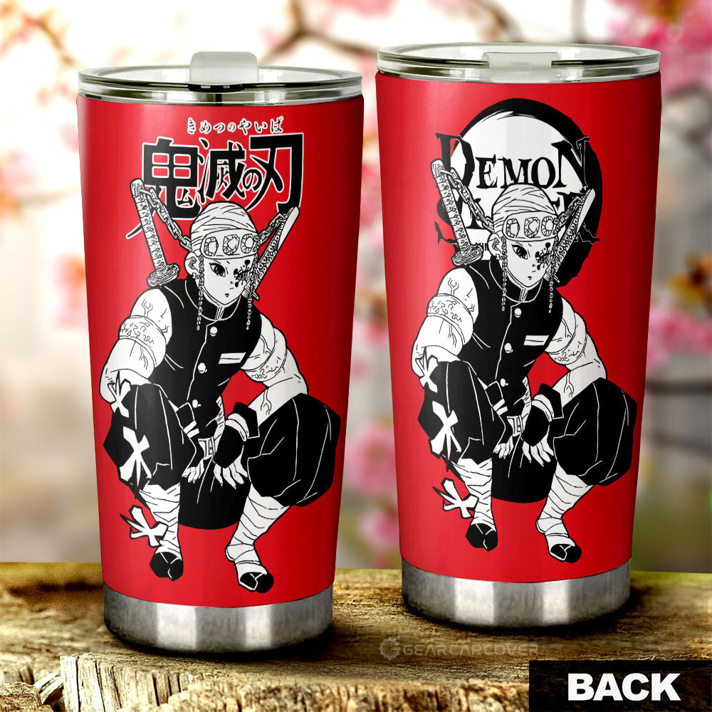 Tengen Uzui Tumbler Cup Custom Demon Slayer Anime Car Accessories Manga Style For Fans - Gearcarcover - 3