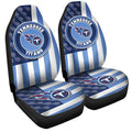 Tennessee Titans Car Seat Covers Custom US Flag Style - Gearcarcover - 3