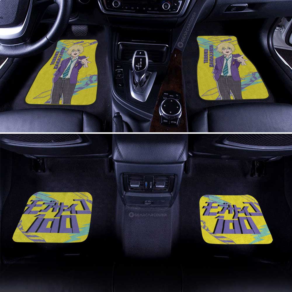 Teruki Hanazawa Car Floor Mats Custom Mob Psycho 100 Anime Car Accessories - Gearcarcover - 3