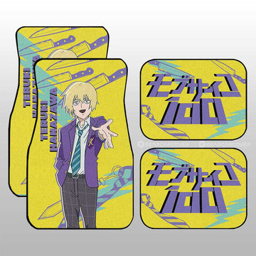 Teruki Hanazawa Car Floor Mats Custom Mob Psycho 100 Anime Car Accessories - Gearcarcover - 1