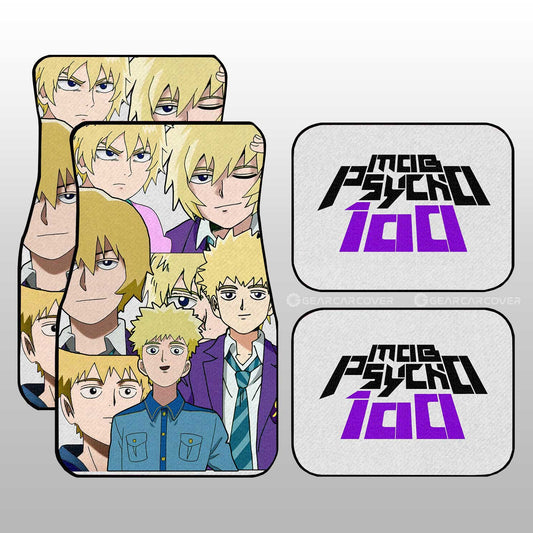 Teruki Hanazawa Car Floor Mats Custom Mob Psycho 100 Anime Car Accessories - Gearcarcover - 1