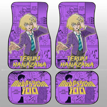 Teruki Hanazawa Car Floor Mats Custom Mob Pyscho 100 Anime Mix Manga - Gearcarcover - 1