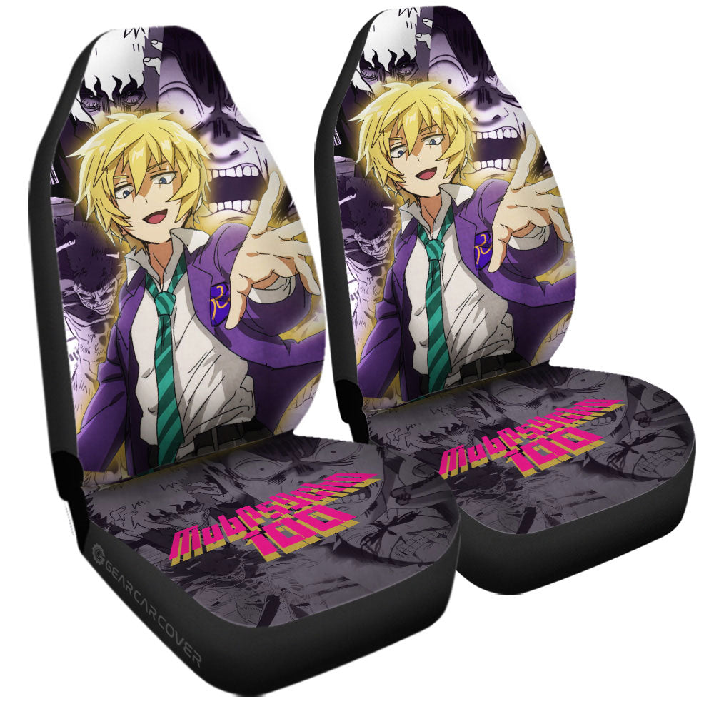 Teruki Hanazawa Car Seat Covers Custom Mob Psycho 100 Anime Car Accessories - Gearcarcover - 3