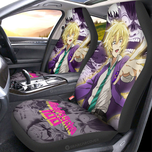 Teruki Hanazawa Car Seat Covers Custom Mob Psycho 100 Anime Car Accessories - Gearcarcover - 1