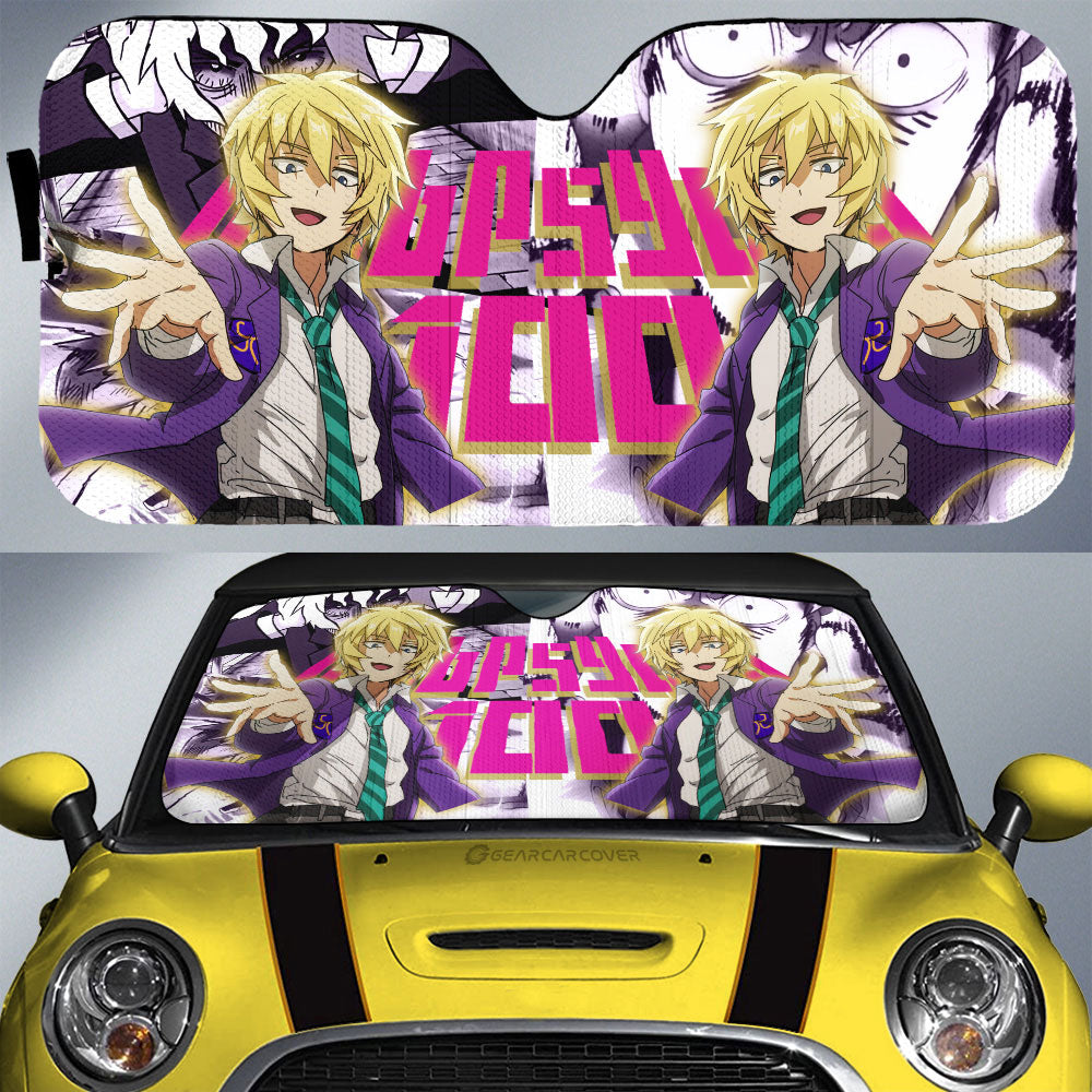 Teruki Hanazawa Car Sunshade Custom Mob Psycho 100 Anime Car Accessories For Fans - Gearcarcover - 1