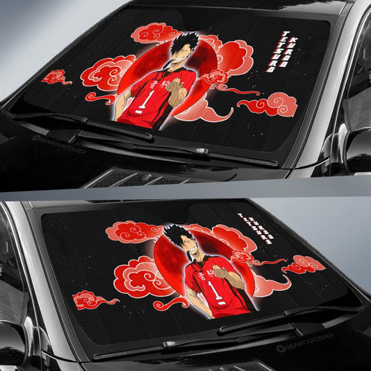 Tetsuro Kuroo Car Sunshade Custom For Haikyuu Anime Fans - Gearcarcover - 2