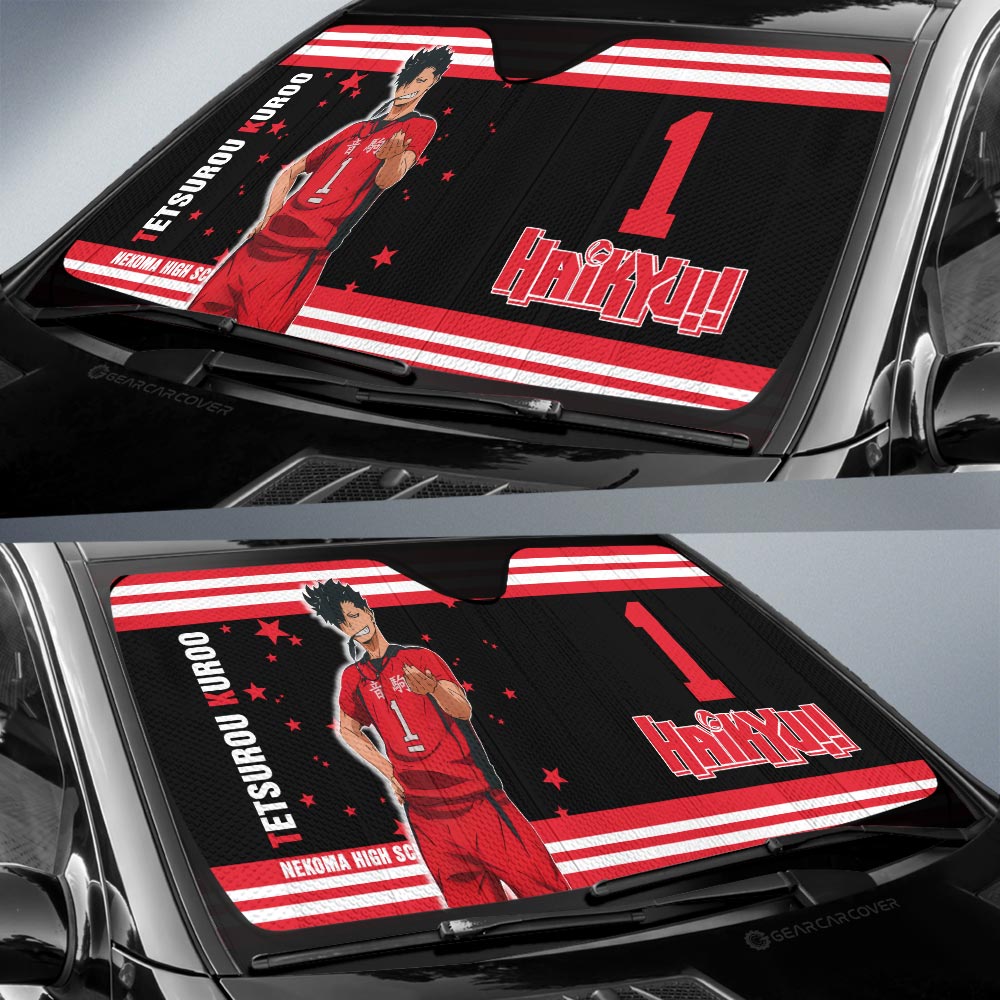 Tetsurou Kuroo Car Sunshade Custom Haikyuu Anime Car Accessories - Gearcarcover - 2