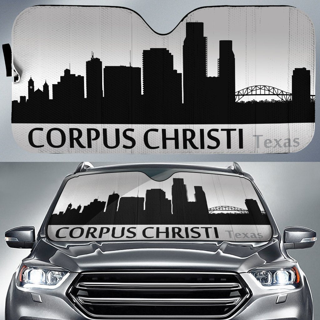 Texas Corpus Christi Skyline Car Sunshade Custom Car Accessories - Gearcarcover - 1