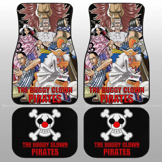 The Buggy Clown Pirates Car Floor Mats Custom One Piece Anime Car Accessories - Gearcarcover - 1