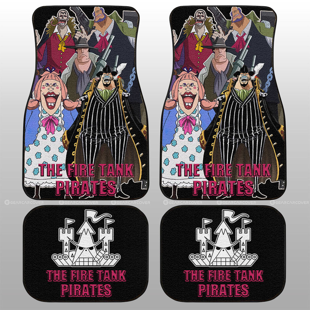 The Fire Tank Pirates Car Floor Mats Custom One Piece Anime Car Accessories - Gearcarcover - 1