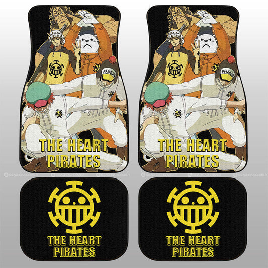 The Heart Pirates Car Floor Mats Custom One Piece Anime Car Accessories - Gearcarcover - 1