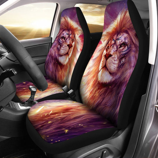 The King Lion Car Seat Covers Custom Gift For Dad - Gearcarcover - 1