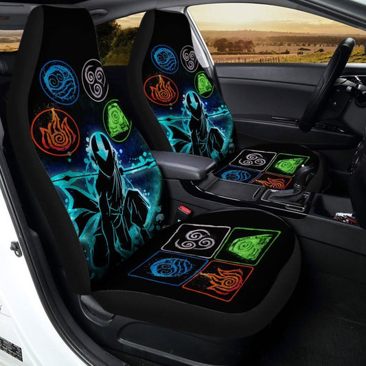 The Last Airbender Aang Car Seat Covers Custom Avatar Anime Car Interior Accessories - Gearcarcover - 2