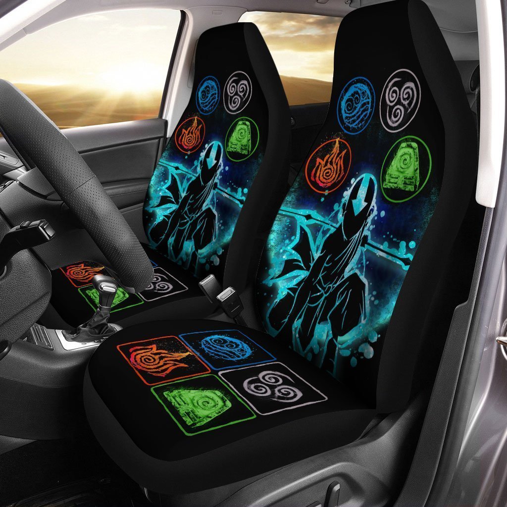 The Last Airbender Aang Car Seat Covers Custom Avatar Anime Car Interior Accessories - Gearcarcover - 1