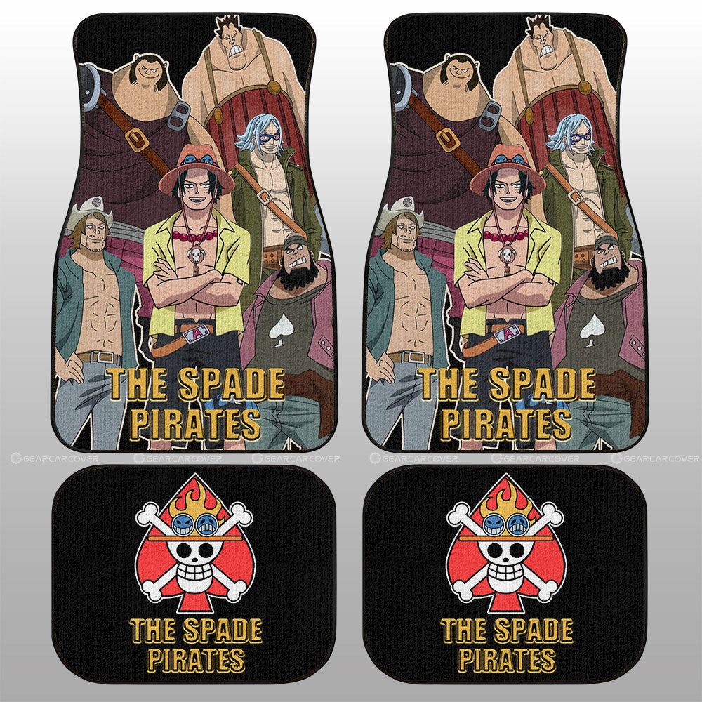 The Spade Pirates Car Floor Mats Custom One Piece Anime Car Accessories - Gearcarcover - 1