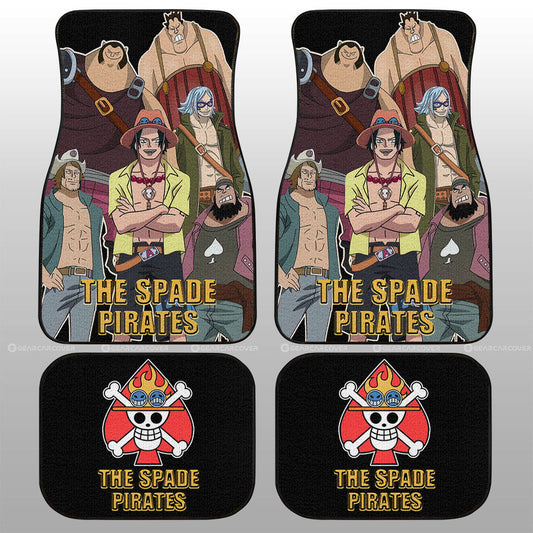 The Spade Pirates Car Floor Mats Custom One Piece Anime Car Accessories - Gearcarcover - 1