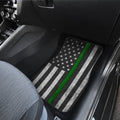 Thin Green Line US Flag Car Floor Mats Custom Support Border Patrol Car Accessories - Gearcarcover - 3