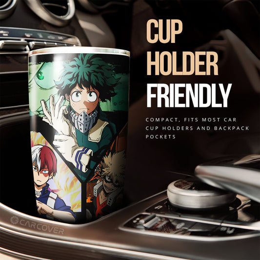 Three Musketeers My Hero Academia Tumbler Cup Custom Anime Car Accessories - Gearcarcover - 2
