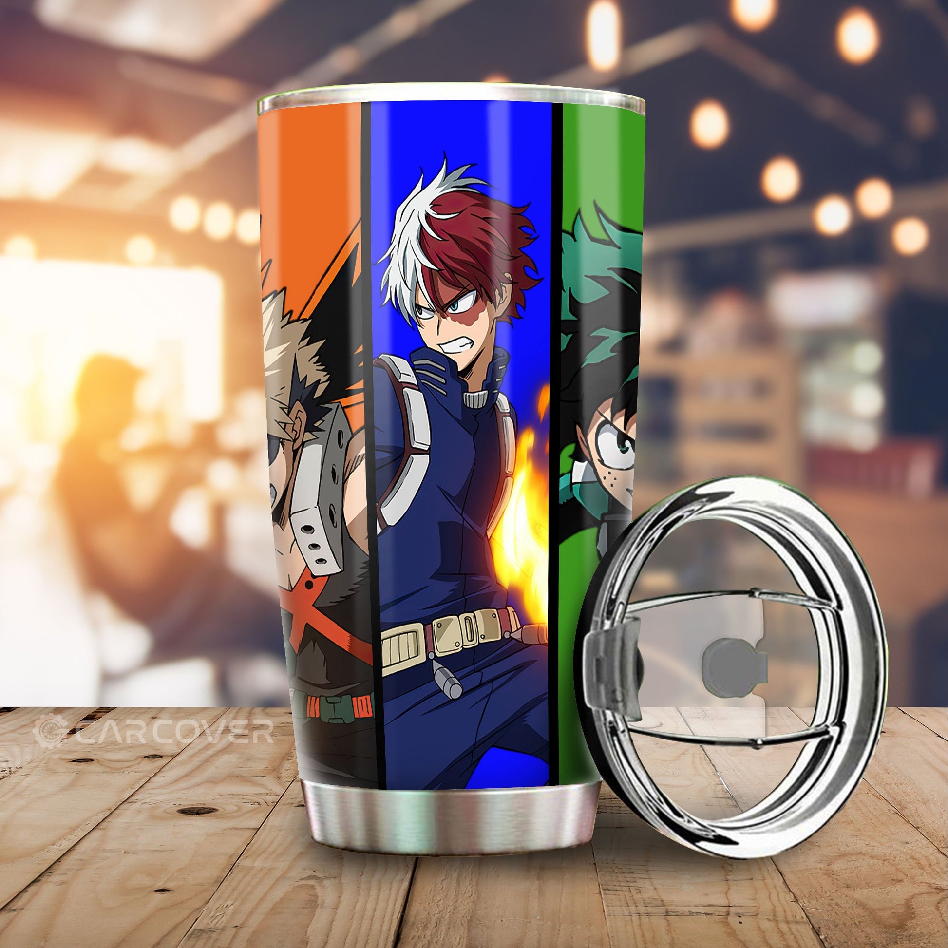Three Musketeers Tumbler Cup Custom Anime My Hero Academia Car Accessories - Gearcarcover - 1