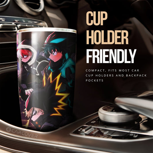 Three Musketeers Tumbler Cup Custom My Hero Academia Anime Car Accessories - Gearcarcover - 2