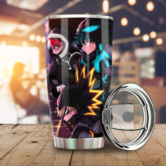 Three Musketeers Tumbler Cup Custom My Hero Academia Anime Car Accessories - Gearcarcover - 1