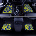 Tie Dye Car Floor Mats Custom Blue and Yellow Hippie Car Accessories - Gearcarcover - 2