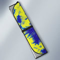 Tie Dye Car Sunshade Custom Blue and Yellow Hippie Car Accessories - Gearcarcover - 3