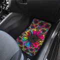 Tie Dye Leopard Sunflower Car Floor Mats Custom Car Accessories - Gearcarcover - 4