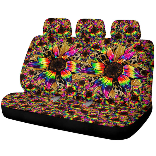 Tie Dye Sunflower Car Back Seat Cover Custom Car Accessories - Gearcarcover - 1