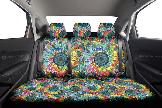 Tie Dye Sunflower Car Back Seat Cover Custom Car Decoration - Gearcarcover - 2