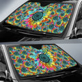 Tie Dye Sunflower Car Sunshade Custom Car Decoration - Gearcarcover - 2