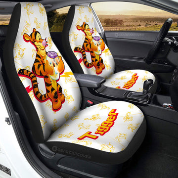 Tigger Car Seat Covers Custom Cartoon Car Accessories - Gearcarcover - 1