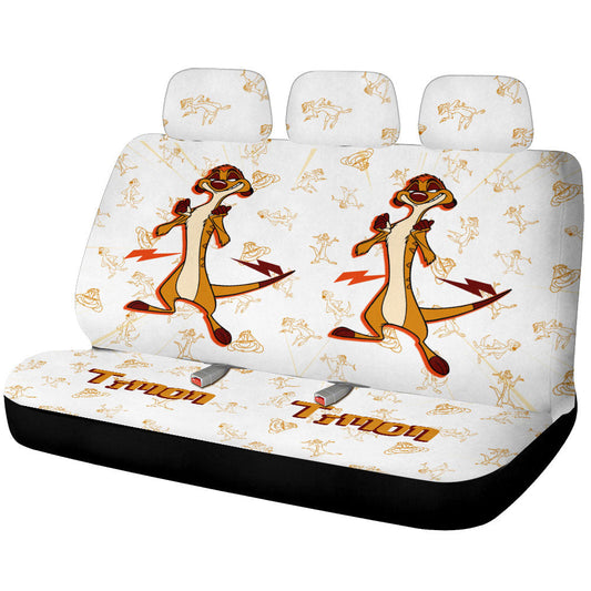 Timon Car Back Seat Cover Custom Cartoon Car Accessories - Gearcarcover - 1