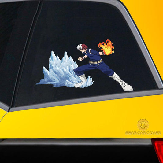 Todoroki Shouto Car Sticker Custom My Hero Academia Anime Car Accessories - Gearcarcover - 2