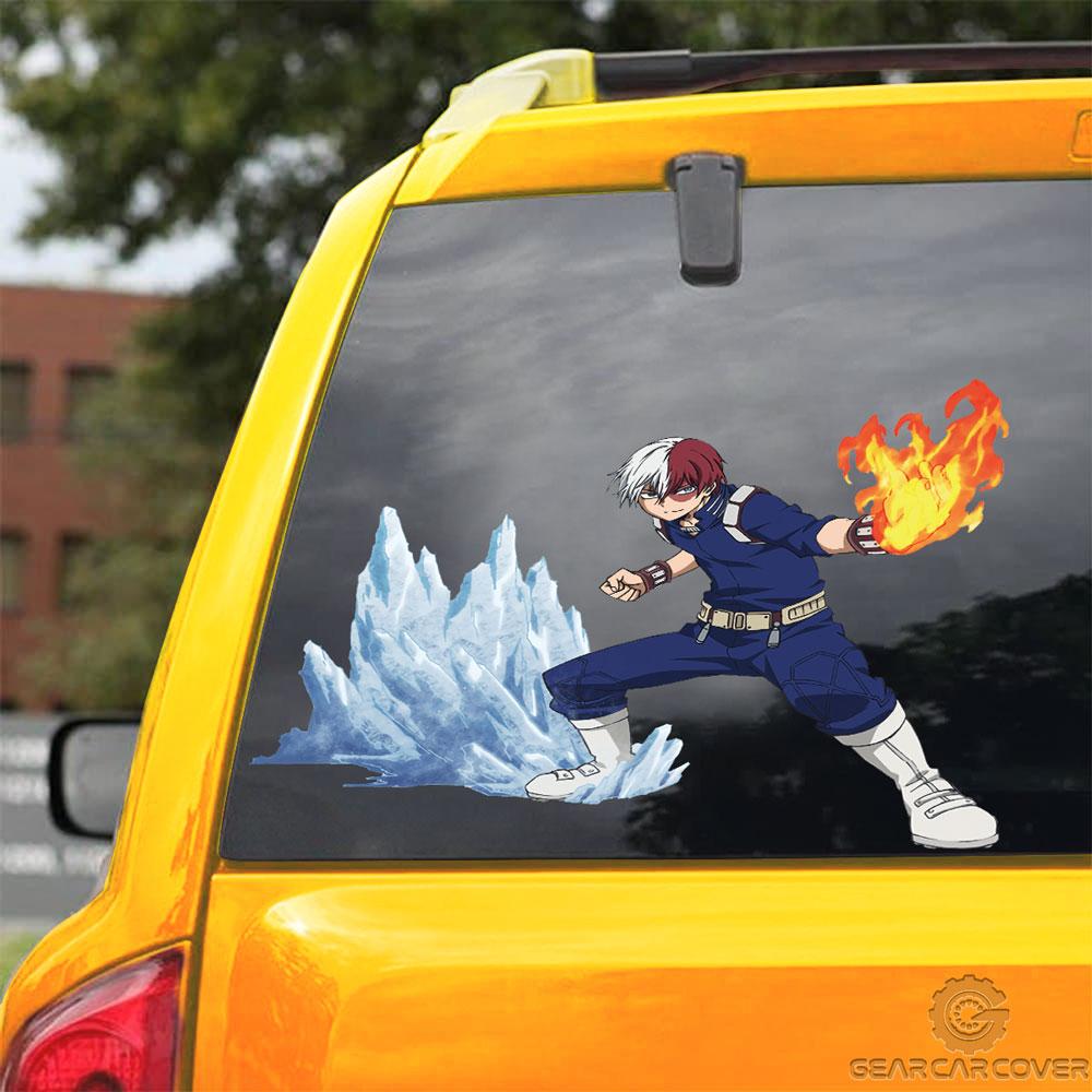 Todoroki Shouto Car Sticker Custom My Hero Academia Anime Car Accessories - Gearcarcover - 3