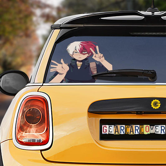 Todoroki Shouto Car Sticker Custom My Hero Academia Anime Car Accessories - Gearcarcover - 1