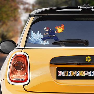 Todoroki Shouto Car Sticker Custom My Hero Academia Anime Car Accessories - Gearcarcover - 1