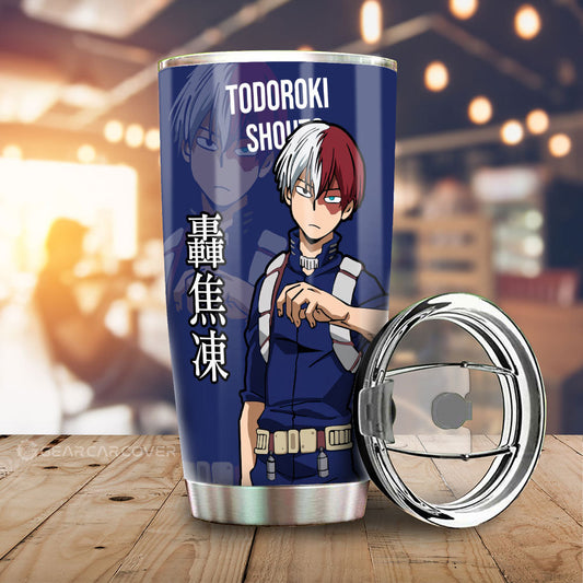 Todoroki Shouto Tumbler Cup Custom My Hero Academia Car Accessories For Anime Fans - Gearcarcover - 1