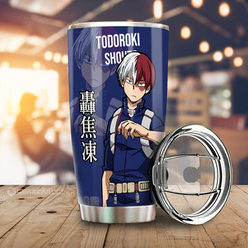 Todoroki Shouto Tumbler Cup Custom My Hero Academia Car Accessories For Anime Fans - Gearcarcover - 1