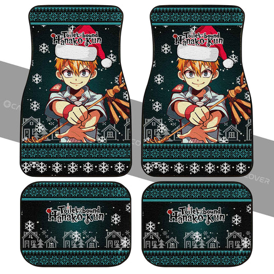 Toilet-Bound Hanako-kun Kou Minamoto Car Floor Mats Custom Christmas Anime Car Interior Accessories - Gearcarcover - 2