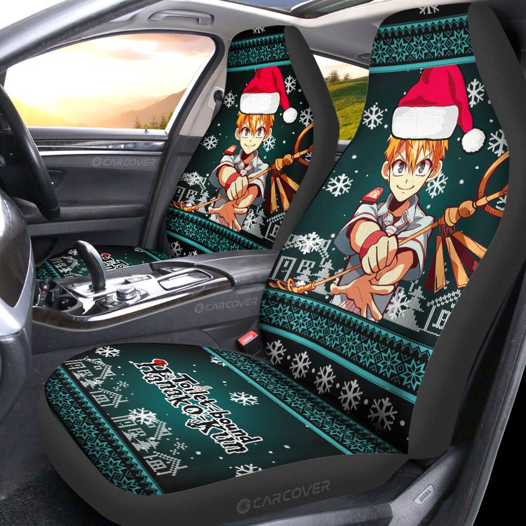 Toilet-Bound Hanako-kun Kou Minamoto Car Seat Covers Custom Christmas Anime Car Interior Accessories - Gearcarcover - 2