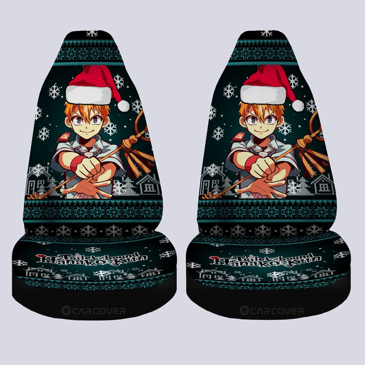 Toilet-Bound Hanako-kun Kou Minamoto Car Seat Covers Custom Christmas Anime Car Interior Accessories - Gearcarcover - 4